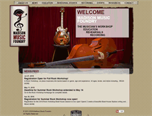 Tablet Screenshot of madisonmusicfoundry.com